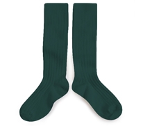 La Haute Ribbed Knee High Socks Fond Marin La Haute Ribbed Knee High Socks Fond Marin